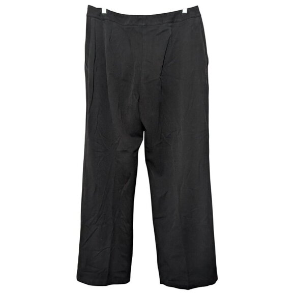 St John Sport Pants Womens Size 14 Black Straight Leg Career Business Classic - Picture 8 of 13